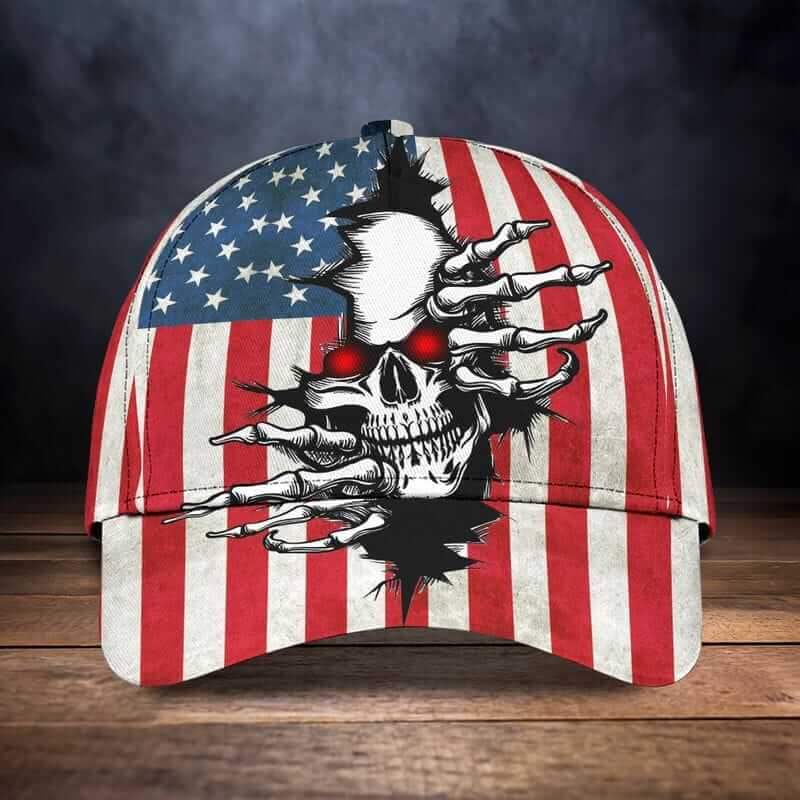 SKULL AMERICA -CLASSIC CAP-HN95 Classic Cap USA Hats