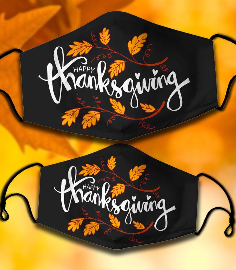 Thanksgiving Design Autumn Leaves mask Thanksgiving Design Autumn Leaves 3D face mask