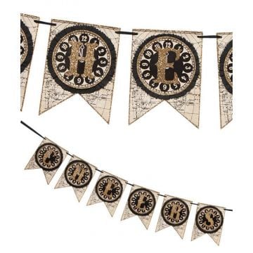 Modern Cheer Garland, Ribbon And Glitter