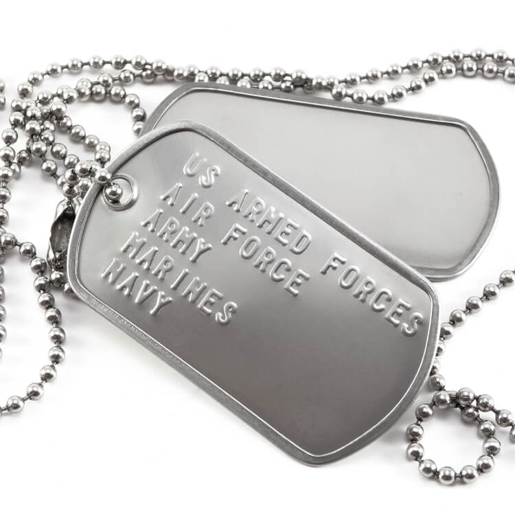 dog tags america necklace us armed forces
