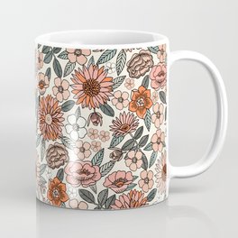 Floral Pattern Retro Hippie Cups