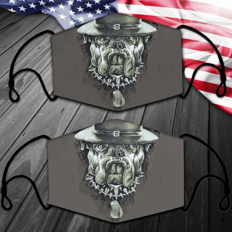 Gray Bulldog Usmc Winter Face Mask