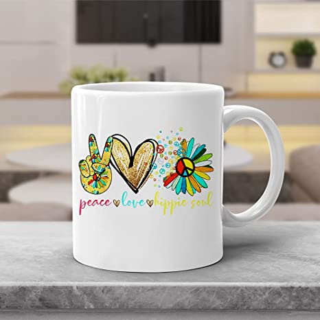 Peace Love Hippie Soul Hippie Cup