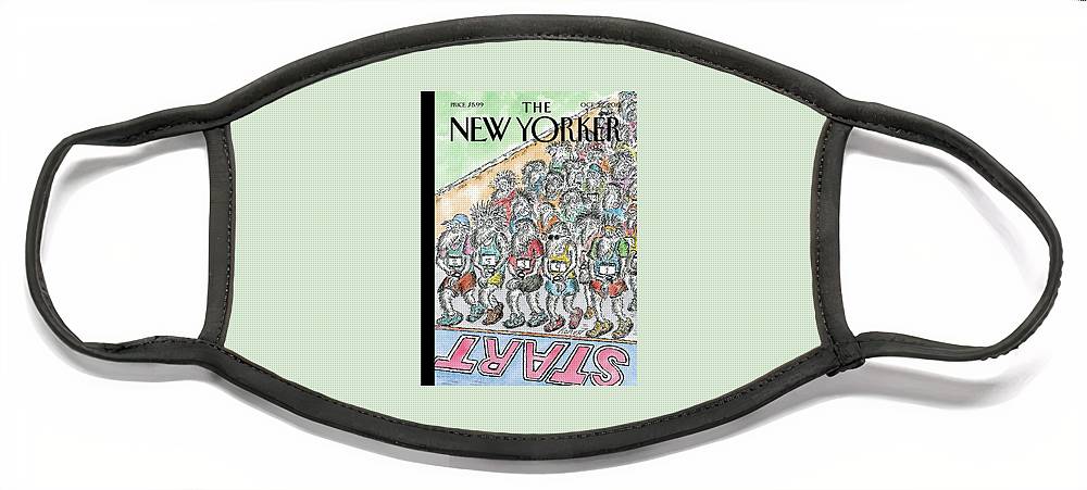 The New Yorker Artwork Marathon Face Mask