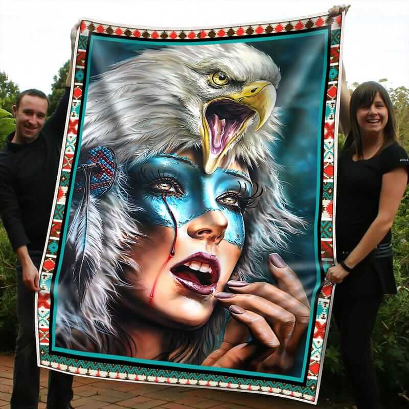 EAGLE HAT WOMAN 0150 B Eagle Blanket