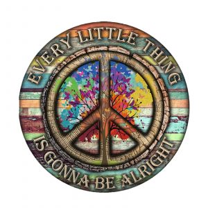 Peace Hippie Round Wooden Signs Best Hippie Round Wooden Signs with the Peace symbol