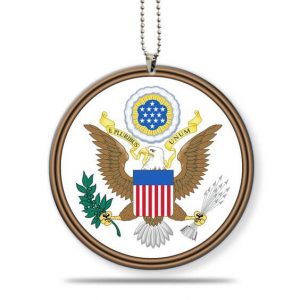 Eagle ornaments with the USA emblem 