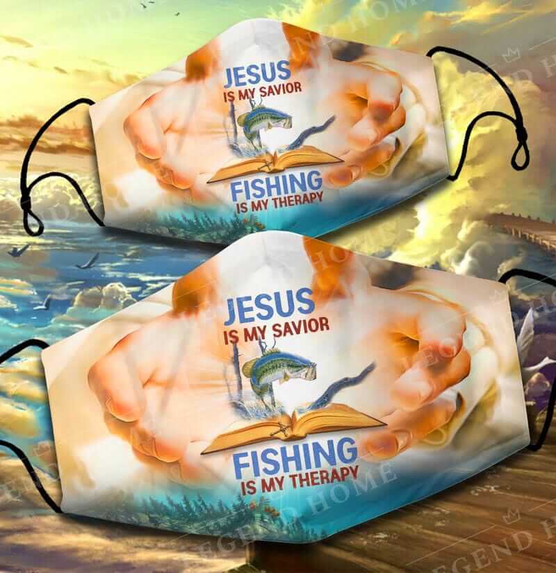 Fishing Jesus face mask for Christian
