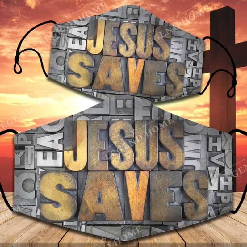 Jesus saves face mask for Christian