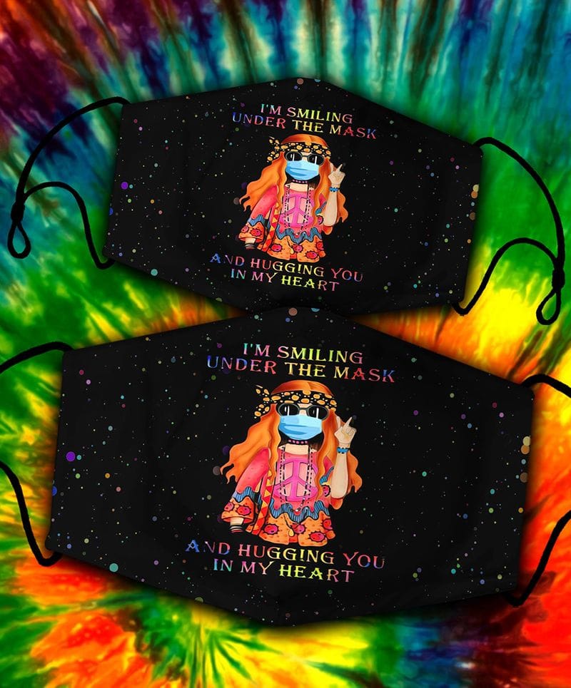 Lovely girl Hippie Face mask Cute girl Hippie Face mask