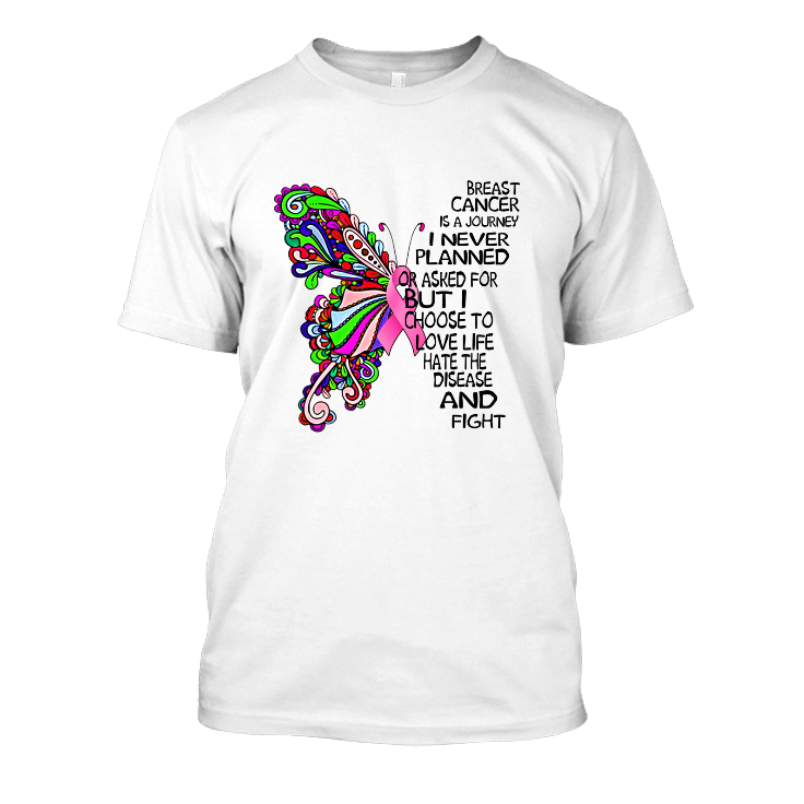 Breast Cancer Butterfly T-Shirt