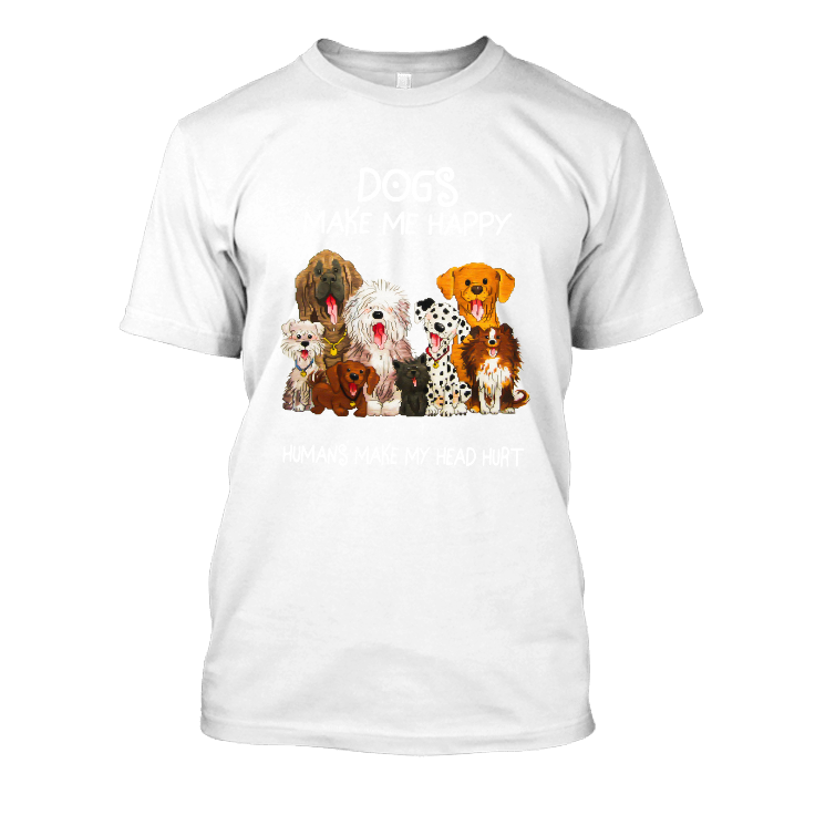 Dogs Make Me Happy Classic T-Shirt