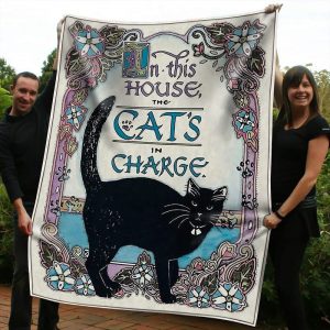 The cat blanket is a bit classic but still fancy