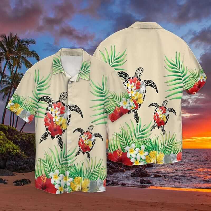 Summer Turtle Shirt Hawaiian Shirt
