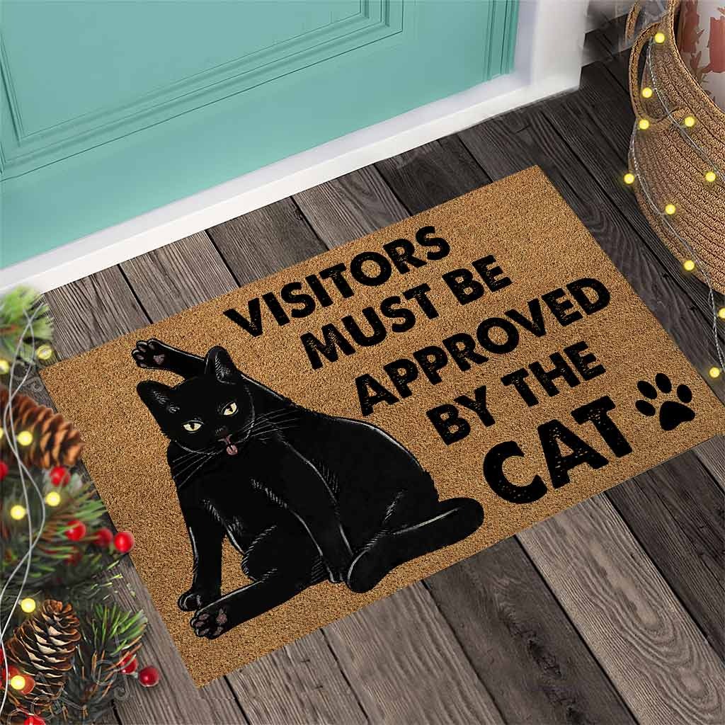 10 Cat Doormats To Consider For Your Home 6 All Visitors Must Be Approved By The Cat