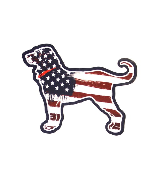 America Dog Sticker
