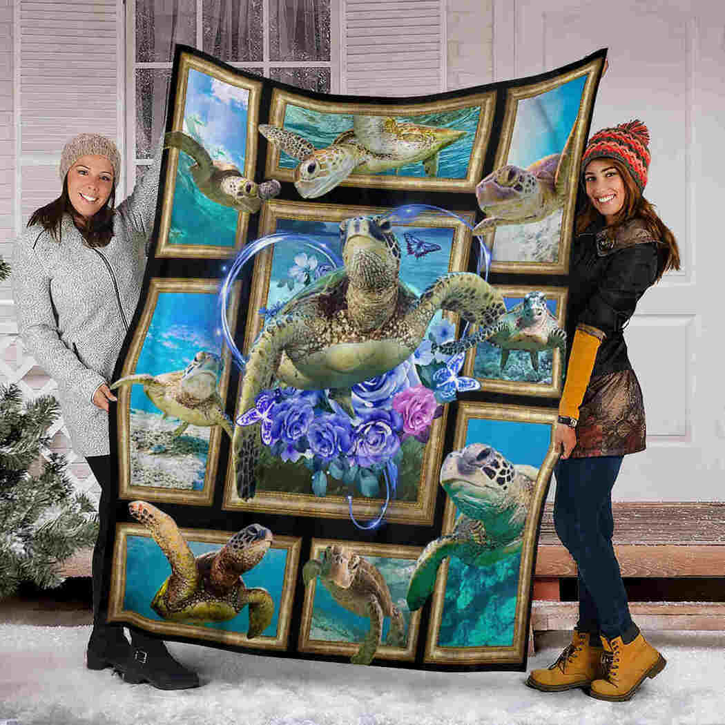 10 Turtle Blankets That Will Actually Make Your Room Looks Better 2 Sea Turtle Love Blanket