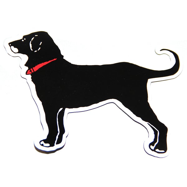Black Dog Sticker