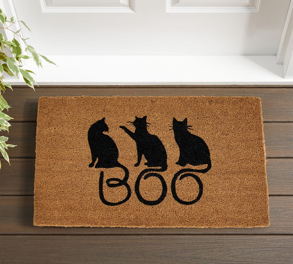10 Cat Doormats To Consider For Your Home 10 Boo Cat Dorm Doormat