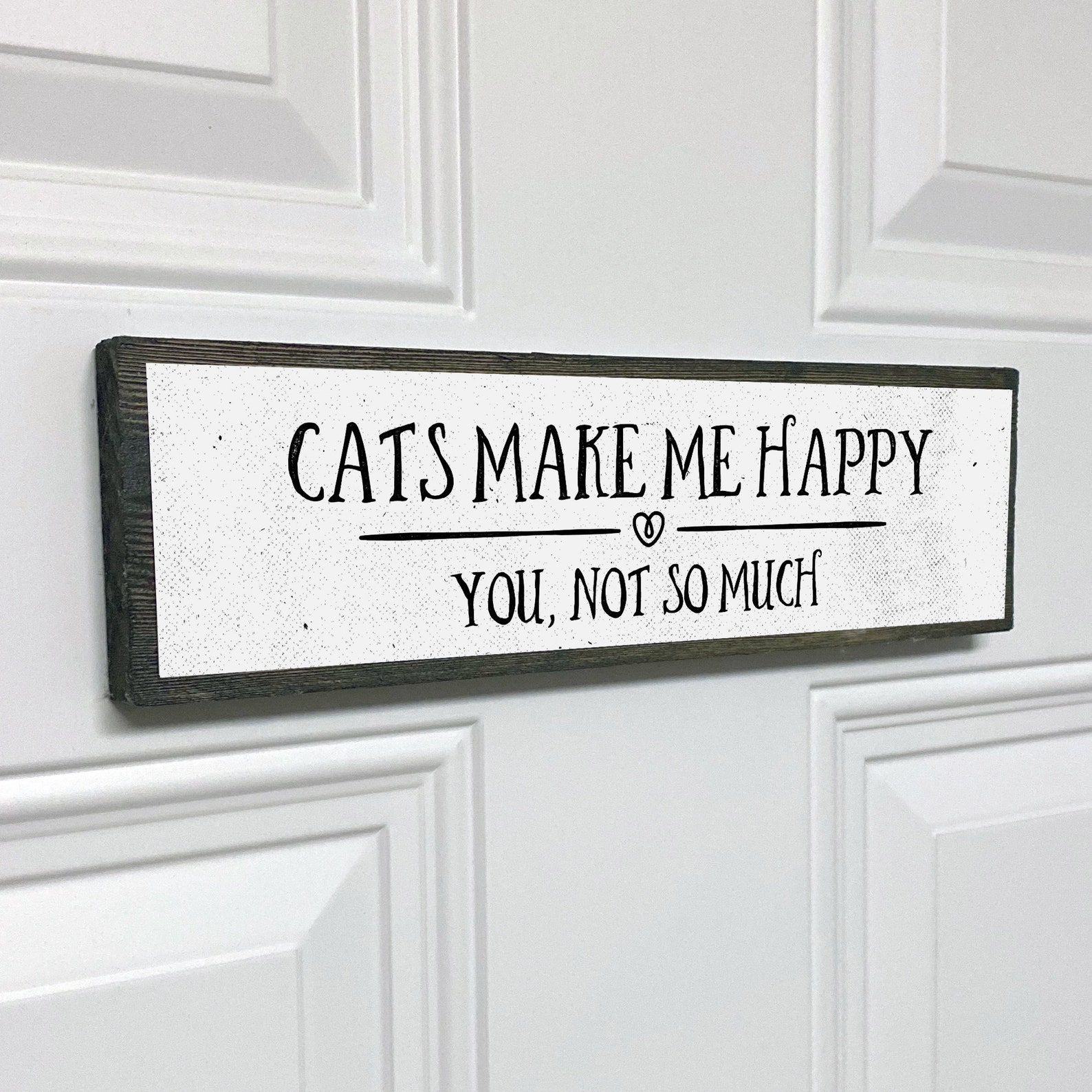 A Spoiled Rotten Cat Live Here Wooden Sign