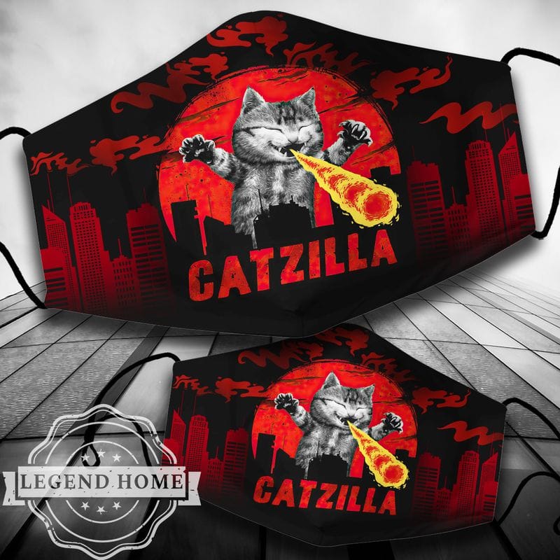 12 Cat Face Masks to Stay Safe And Stylish At The Same Time 13 Catzilla Cat Face Mask