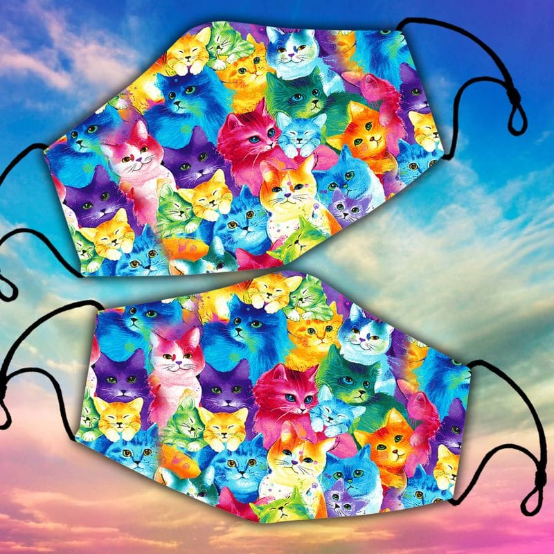 12 Cat Face Masks to Stay Safe And Stylish At The Same Time 5 Are you a big fan of cats and vibrant colors?