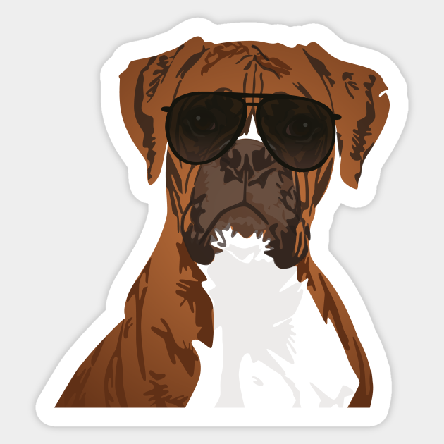Cool Dog With Sunglasses Sticker