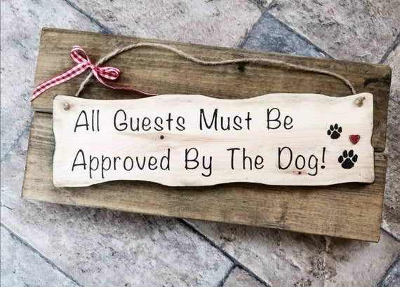 Wooden Dog Sign Show Our Gratitude To Our Little Friends