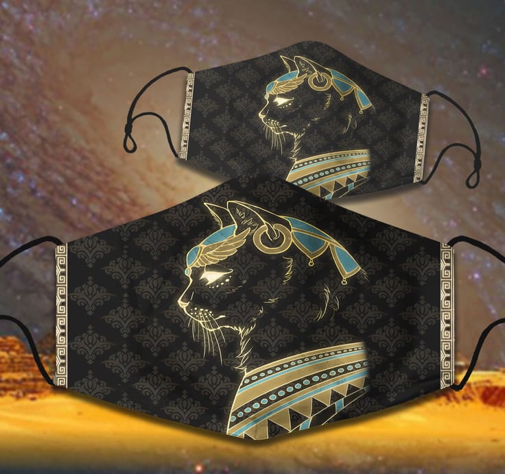 12 Cat Face Masks to Stay Safe And Stylish At The Same Time 10 Egypt Cat Face Mask