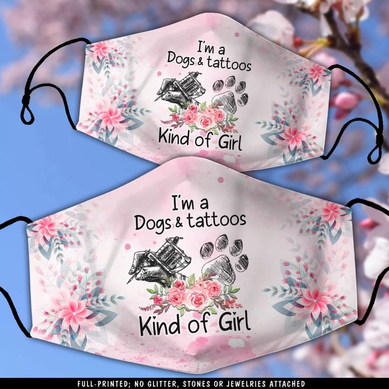 15 Lovely Dog Face Masks Every Dog Mom & Dad Would Love 4 I'm A Dogs And Tattoos Kind Of Girl Dog Face Mask
