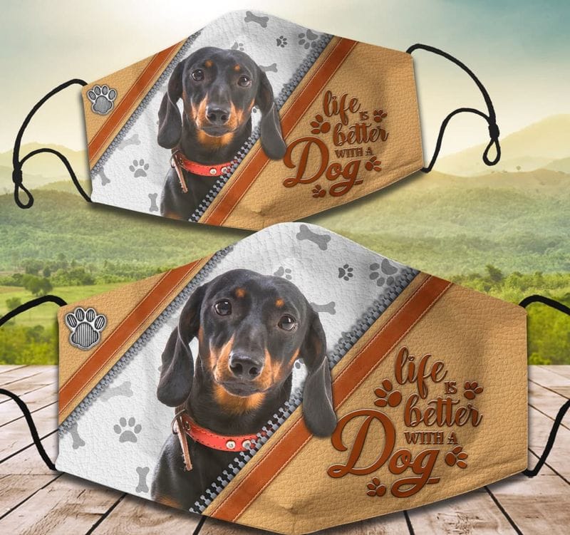 15 Lovely Dog Face Masks Every Dog Mom & Dad Would Love 2 Life Is Better With A Dog Reusable Mask