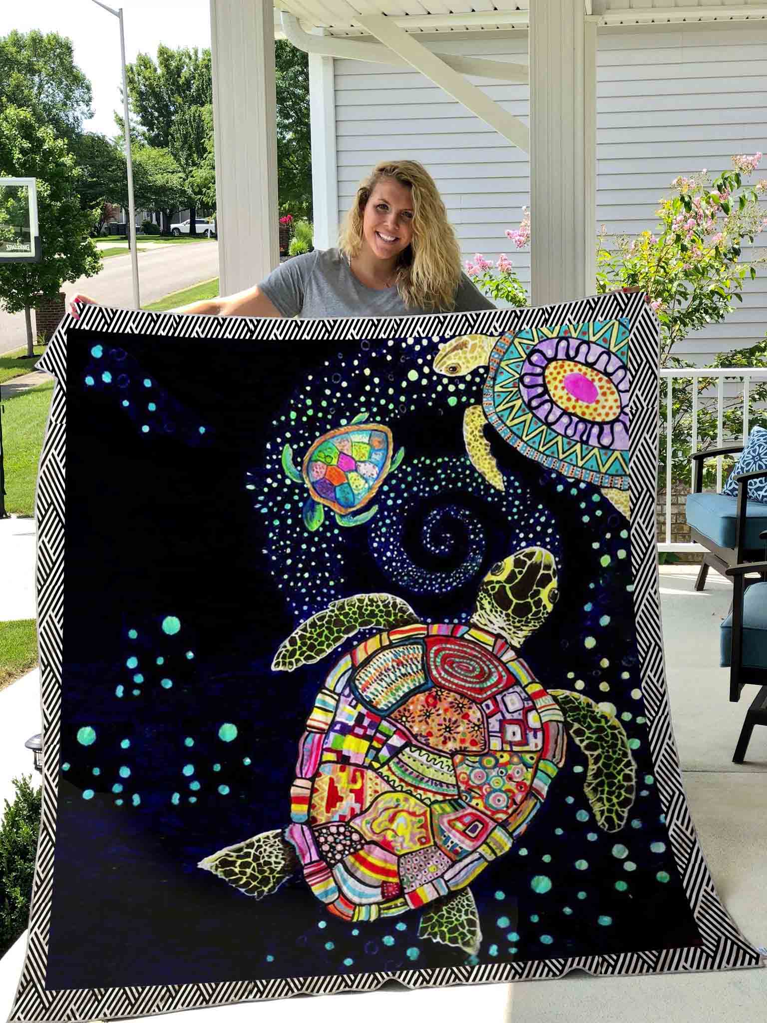 10 Turtle Blankets That Will Actually Make Your Room Looks Better 4 Turtle Out Of Space Blanket