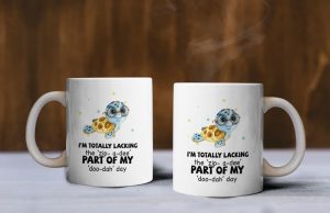 Adorable "Doo Dah" day turtle mug for animal lovers