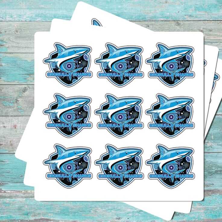 CRONULLA SHARKS LARGE STICKERS