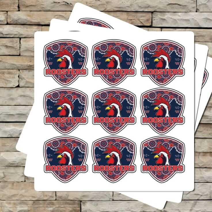 ROOSTERS LARGE STICKERS