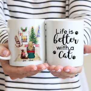 The best Life is better with a cat mug