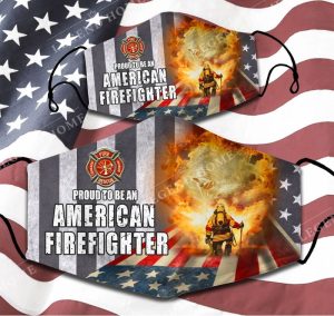 TOP PROUD TO BE AN AMERICAN FIREFIGHTER 3D MASK