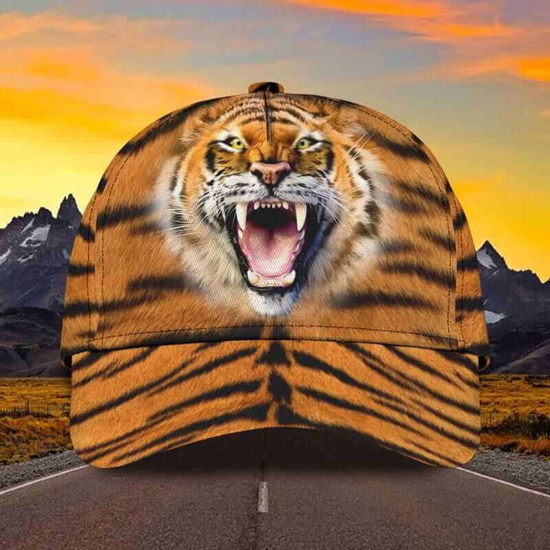 3D CLASSIC CAP TIGER1 - BY97 CLASSIC CAP ROAR TIGER ANIMAL CAPS