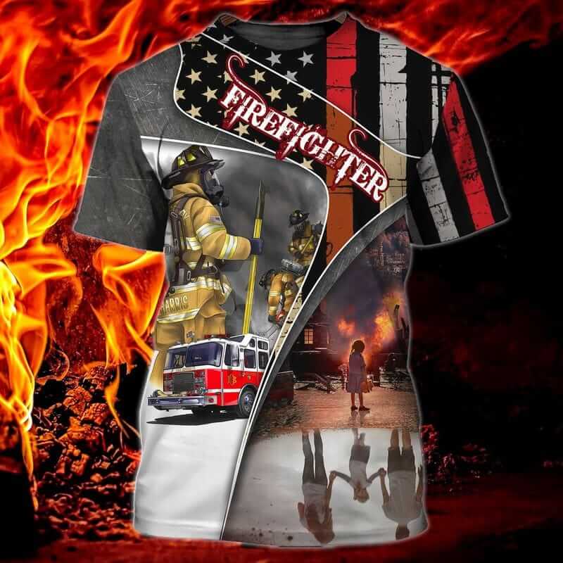 FIREFIGHTER AND VICTIMS T-SHIRT
