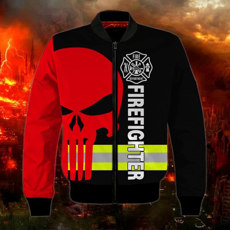 RED SKULL FIREFIGHTER BOMBER