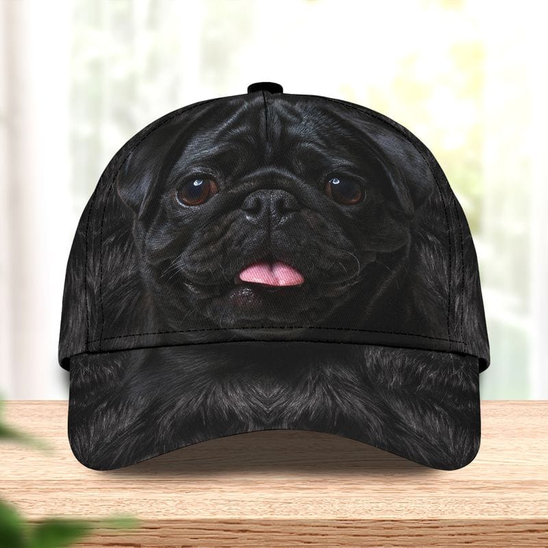 CLASSIC CAP - PUG01 - RINC98 CLASSIC CAP ADORABLE PUG DOG CAPS