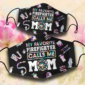BEST FIREFIGHTER CALL ME MOM 3D MASK
