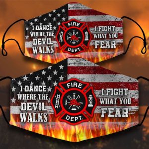 TOP TRENDY FIREFIGHTER FIGHT WHAT YOU FEAR 3D MASK