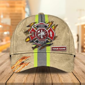 PERSONALIZED NAME FOR FIREFIGHTER CLASSIC CAP