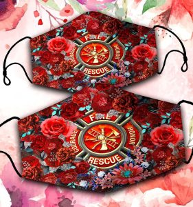 BEST FIREFIGHTER ROSE 3D MASK