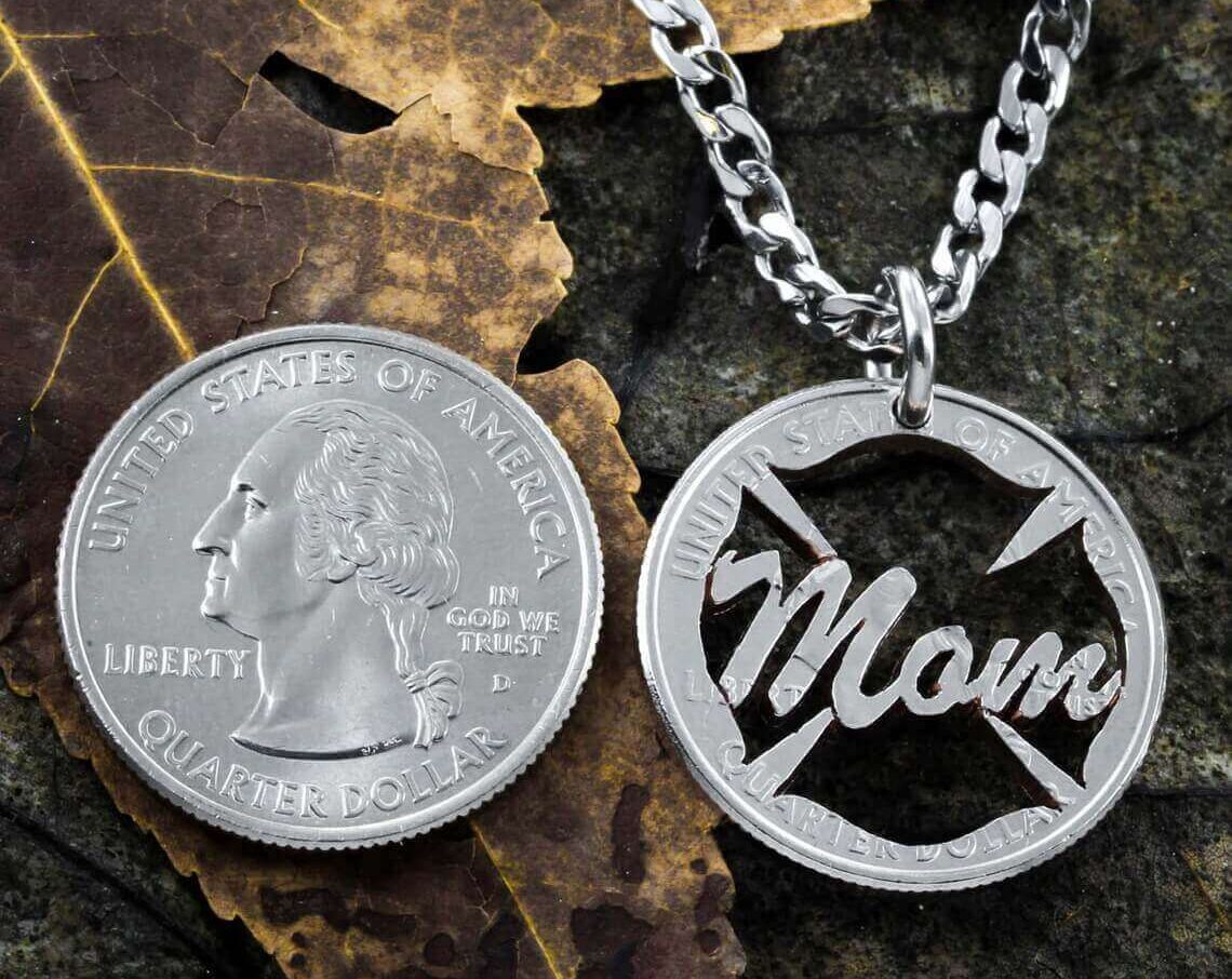 Fire Fighter Mom Necklace, Emergency Responder Family, Fire Fighters Mother Gift
