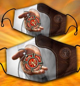 TOP GOD BLESS FIREFIGHTER 3D MASK
