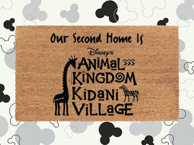 Our Second Home Is Animal Kingdom Welcome Doormats