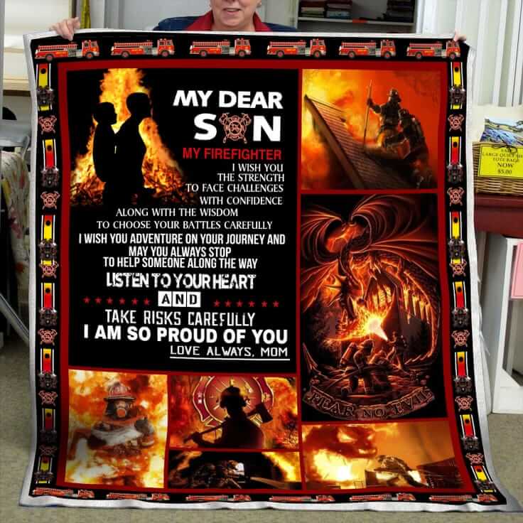 Proud Of My Firefighter Blanket
