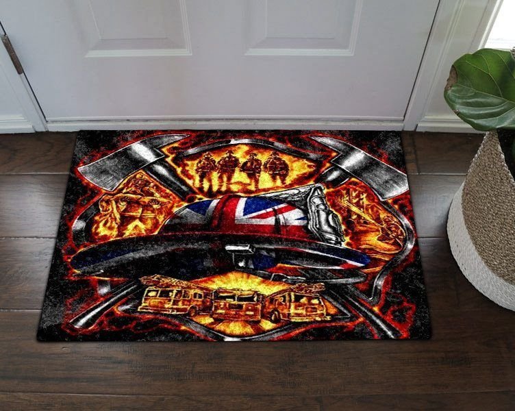 Best patriotic the UK firefighter doormat this year 